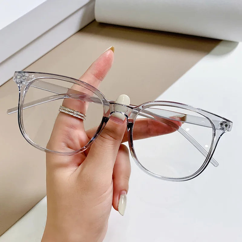 Transparent Computer Glasses Frame Women Men Anti Blue Light square  Eyewear Blocking Glasses Optical Spectacle Eyeglass