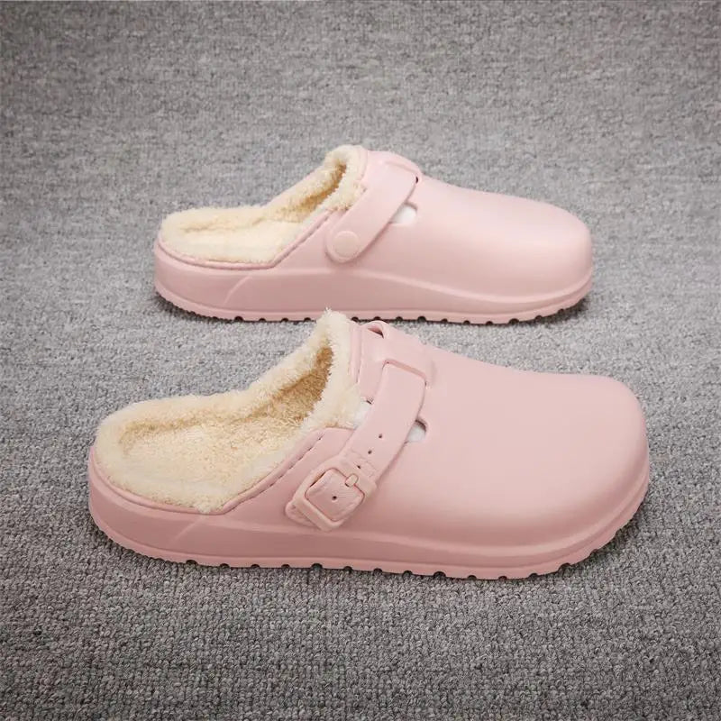 Men Cotton Slippers Winter Warm Slippers Women Home Cotton Shoes Size 36-45