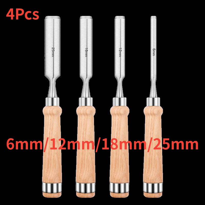 7pcs/4pcs Professional Wood Carving Chisel Knife Hand Tool Set For Basic Detailed Carving Woodworkers Gouges woodworking tools