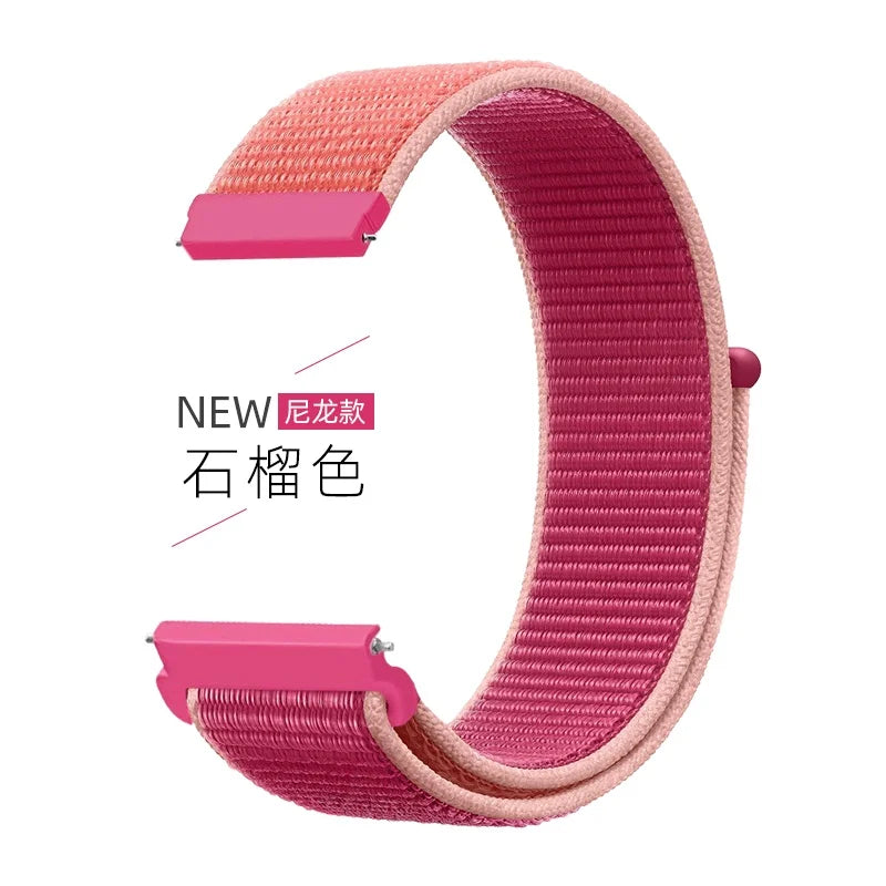 22mm Nylon Loop Strap for Zeblaze Vibe 7 Lite Pro Smartwatch Replacment Bracelet Sport Watchband Correa for Zeblaze Vibe 7 Band