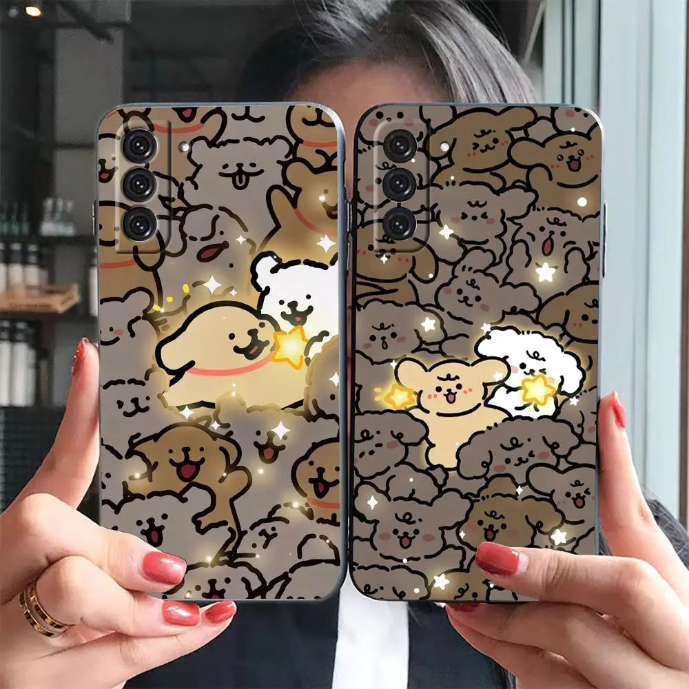 Funda Case For Samsung Galaxy S23 S22 S21 S20 FE S10 S24 LITE S9 S8 PLUS ULTRA 5G Phone Case Shell Cover Cute cartoon animals