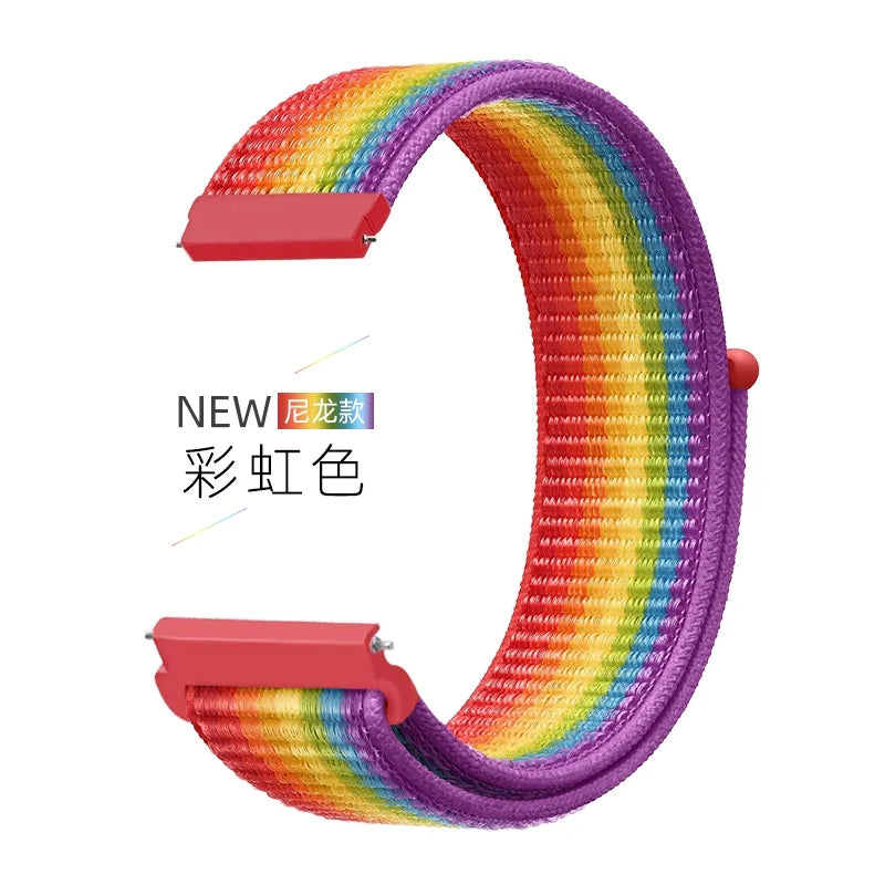 22mm Nylon Loop Strap for Zeblaze Vibe 7 Lite Pro Smartwatch Replacment Bracelet Sport Watchband Correa for Zeblaze Vibe 7 Band