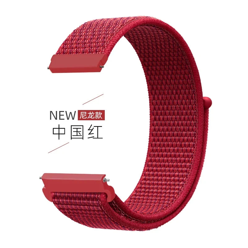 22mm Nylon Loop Strap for Zeblaze Vibe 7 Lite Pro Smartwatch Replacment Bracelet Sport Watchband Correa for Zeblaze Vibe 7 Band
