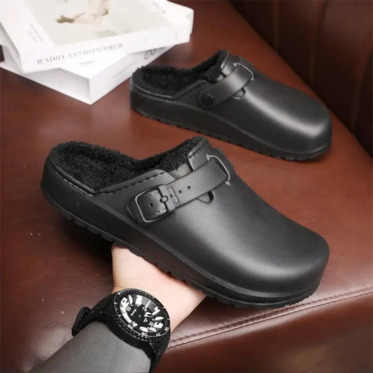 Men Cotton Slippers Winter Warm Slippers Women Home Cotton Shoes Size 36-45