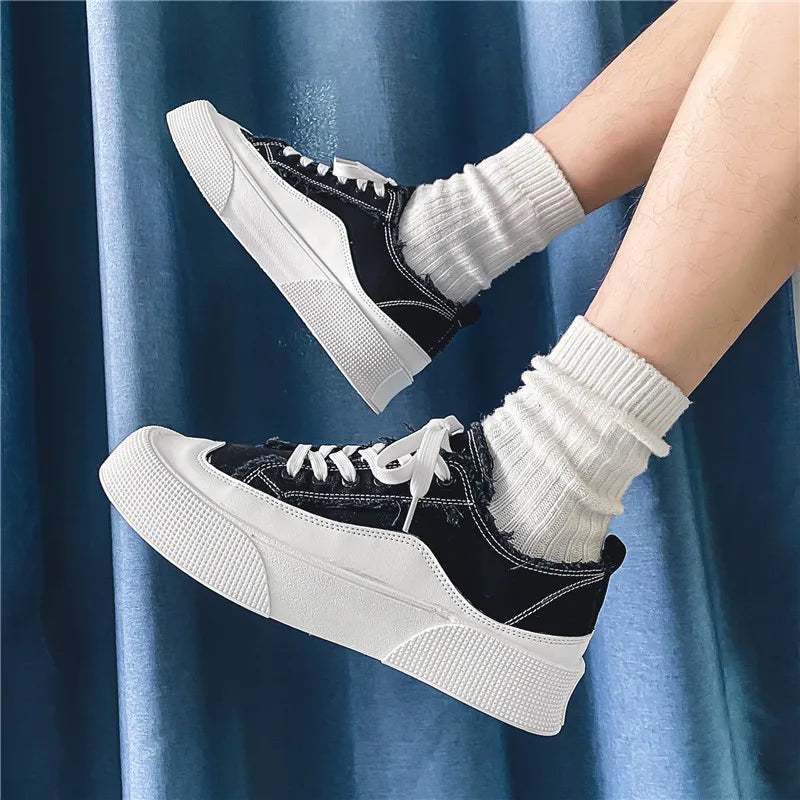 Baskets confortables pour hommes, chaussures décontractées à la mode