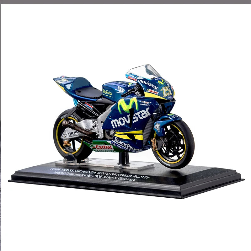 Honda NSR500cc Metal Simulation Two-stroke Motorcycle Sports Motorcycle Model Boutique Collection with Acrylic Display Box