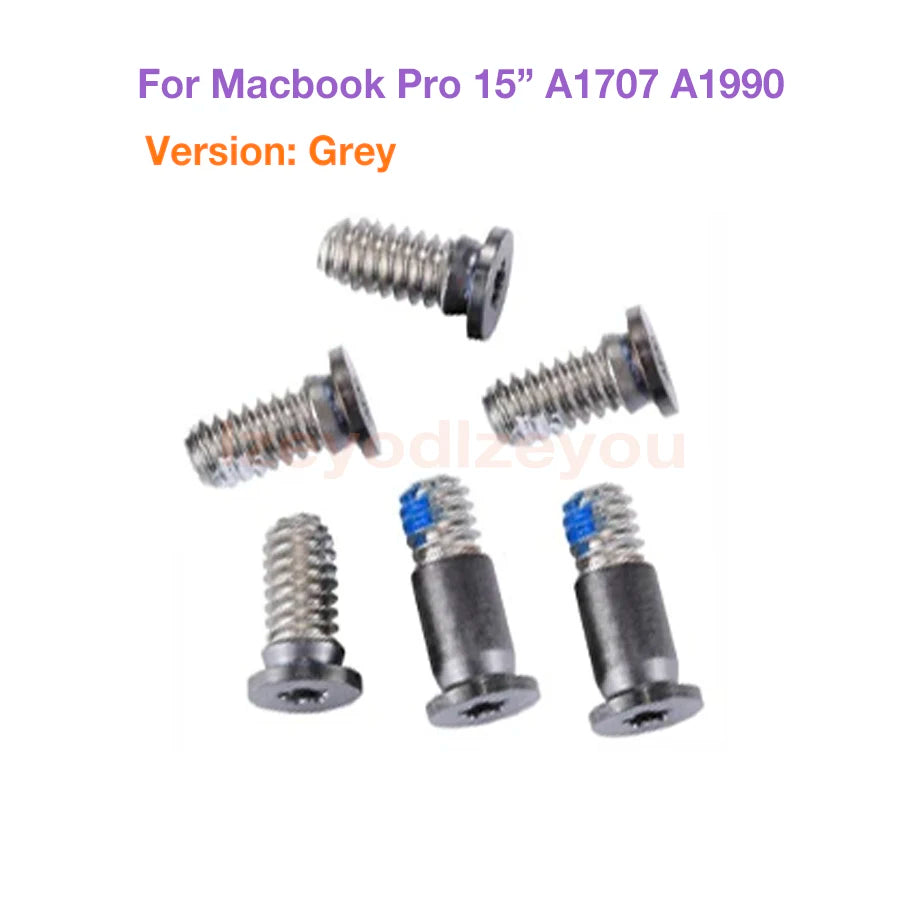 NEW Bottom Screws For Apple MacBook Pro A1706 A1989 A1707 A1990 A1708 A2159 Bottom Case Cover Notebook Retina Screws Set 6PCS