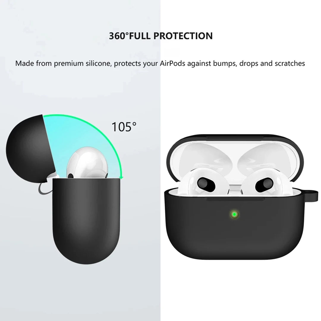 Casos de silicone macio para apple airpods 4 bluetooth sem fio fone de ouvido capa para airpods 4 cor doce ultra-fino capa protetora