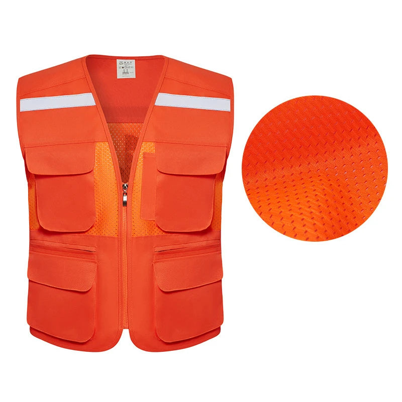 Mens Fishing Vests Outdoor Multi-pockets Sleeveless Jackets Male Summer Breathable Mens Vest Photography Tool Waistcoat