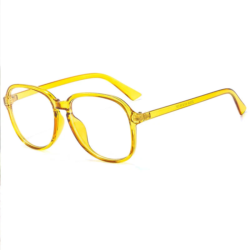Lunettes rondes Anti-lumière bleue pour hommes et femmes, monture transparente pour ordinateur, verres optiques, nouvelle collection 2021