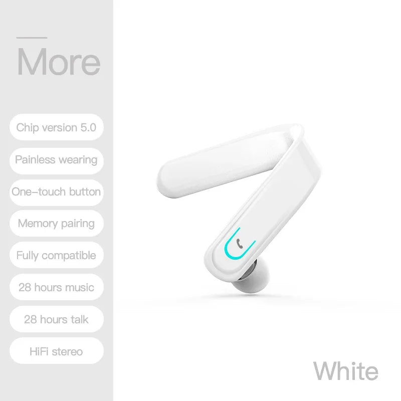 New Earphone YX18 Bluetooth 5.0 Headset Wireless Ear Hook Earphone Business Sport Handsfree Earbuds With Mic