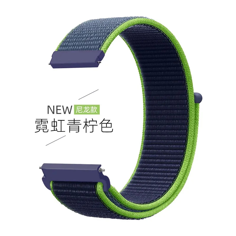 22mm Nylon Loop Strap for Zeblaze Vibe 7 Lite Pro Smartwatch Replacment Bracelet Sport Watchband Correa for Zeblaze Vibe 7 Band