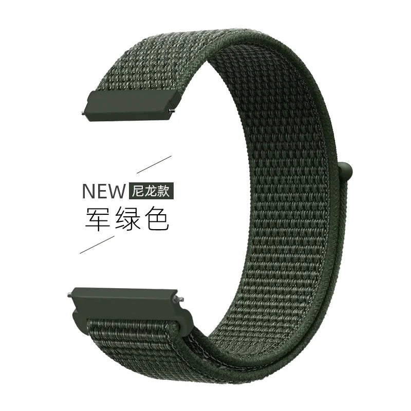 22mm Nylon Loop Strap for Zeblaze Vibe 7 Lite Pro Smartwatch Replacment Bracelet Sport Watchband Correa for Zeblaze Vibe 7 Band