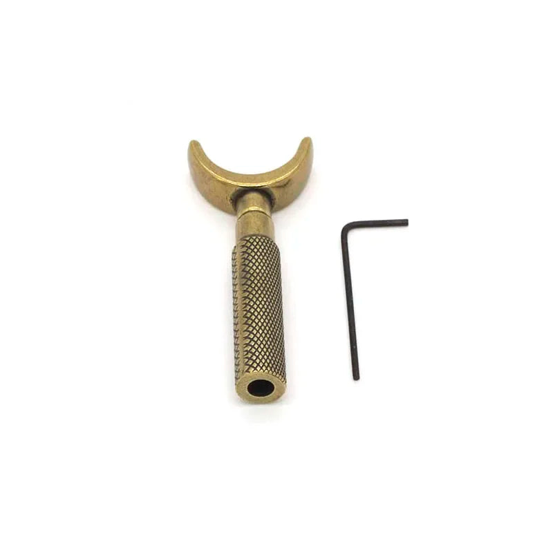 Liga dupla Bearing escultura faca, faca giratória, Retro Bronze Color Tool, DIY Craft