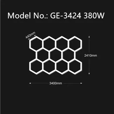 3 Years Warranty Honeycomb Led Light Garage Light Hexagon Led lamp Led Tube Ceiling Lighting For Auto Car Body Repair Workshop