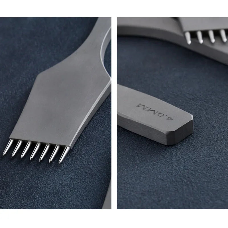 Baver Leather Craft Matte Round Hole Pricking Iron Stitching Hollow Punch Chisel Tools