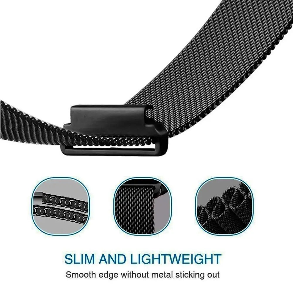 Magnetic Clasp Watchband For Garmin Vivomove Sport Venu 2 Plus Stainless Steel Strap For Vivo WATCH 2 Xiaomi S1 TicWatch GTK GTA