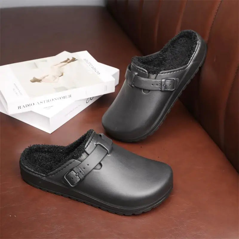 Men Cotton Slippers Winter Warm Slippers Women Home Cotton Shoes Size 36-45
