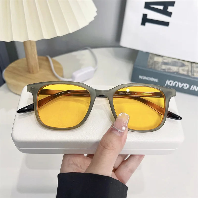 2023 Luxurious Rectangle Sunglasses Women Vintage Brand Designer Square Sun Glasses Men Shades Female Eyewear Eyeglasses Lenses