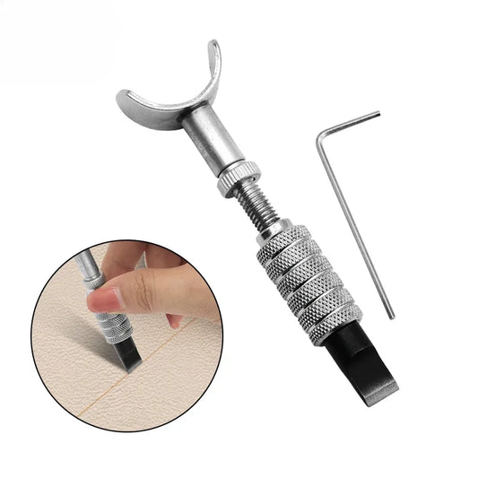 DIY Adjustable Manual Rotary Tools Leather Carving Swivel Knife Blade Tools Set Leathercraft Leather Carving Swivel Knife Blade
