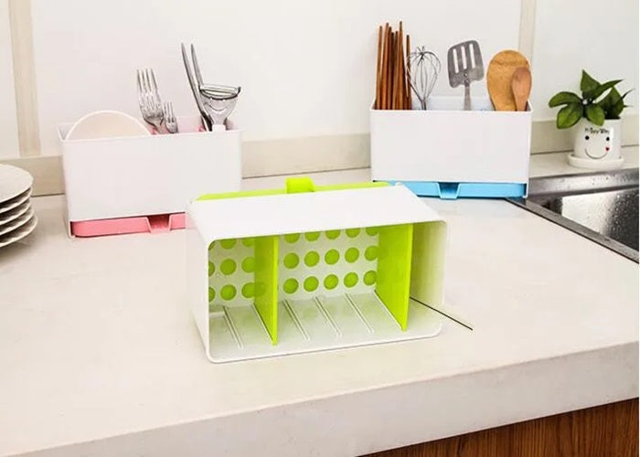 3 Compartment Plastic Drain Rack