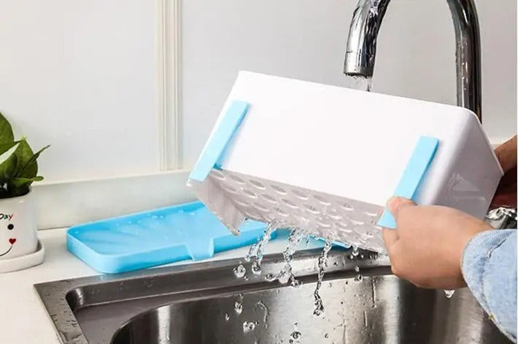 3 Compartment Plastic Drain Rack