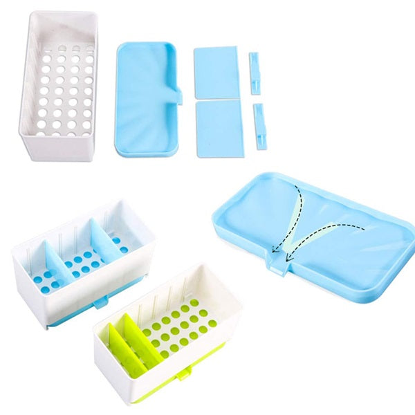 3 Compartment Plastic Drain Rack