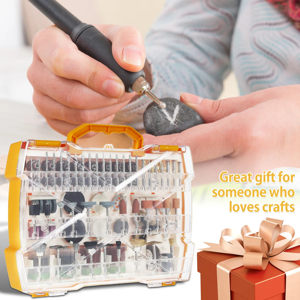 302Pcs Abrasive Rotary Tool Accessories Set Electric Mini Drill Bit Kit Sanding Polishing Cutting Engraving Heads For Dremel