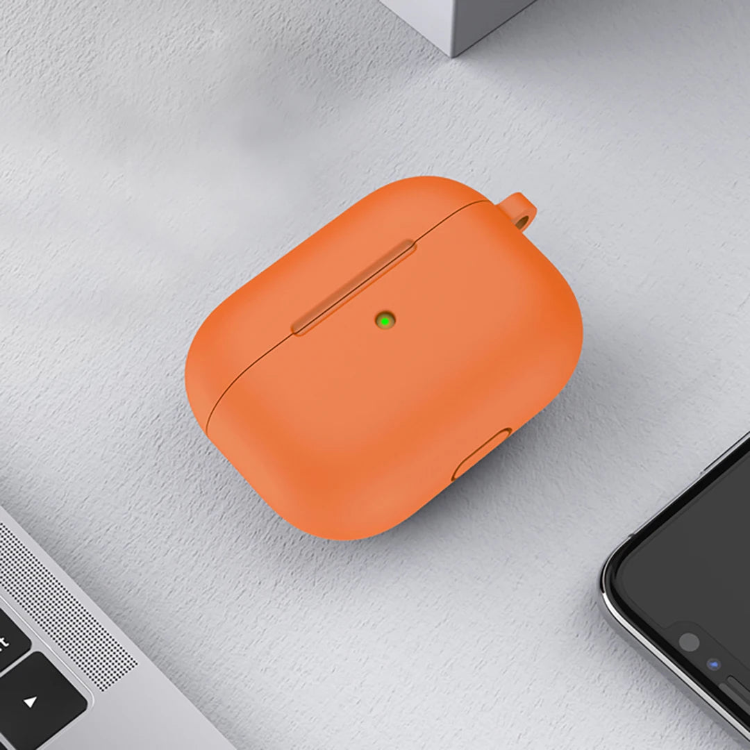 Casos de silicone macio para apple airpods 4 bluetooth sem fio fone de ouvido capa para airpods 4 cor doce ultra-fino capa protetora