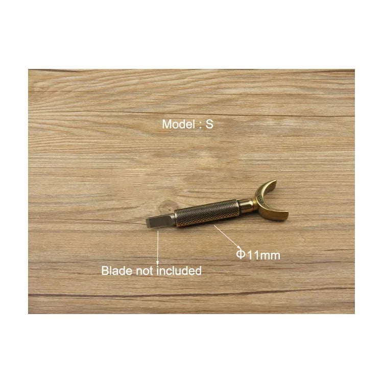 Liga dupla Bearing escultura faca, faca giratória, Retro Bronze Color Tool, DIY Craft