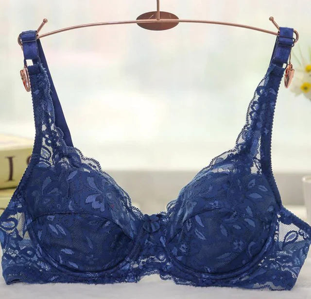 Sutiã sexy de renda para mulheres, roupa interior transparente, sutiãs push up, lingerie bh, íntimas, moda