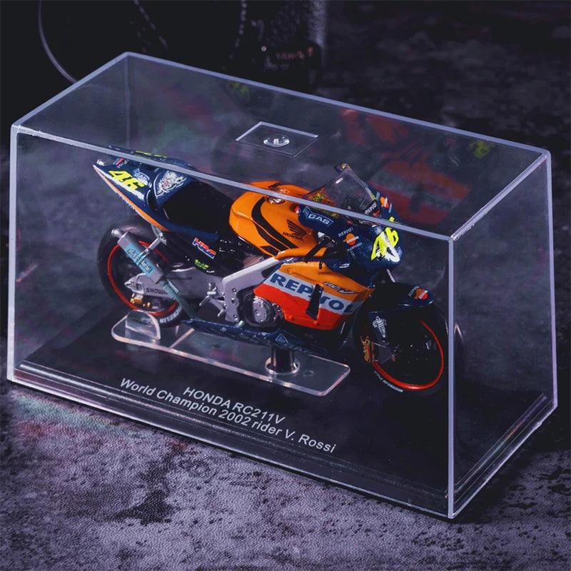 Honda NSR500cc Metal Simulation Two-stroke Motorcycle Sports Motorcycle Model Boutique Collection with Acrylic Display Box