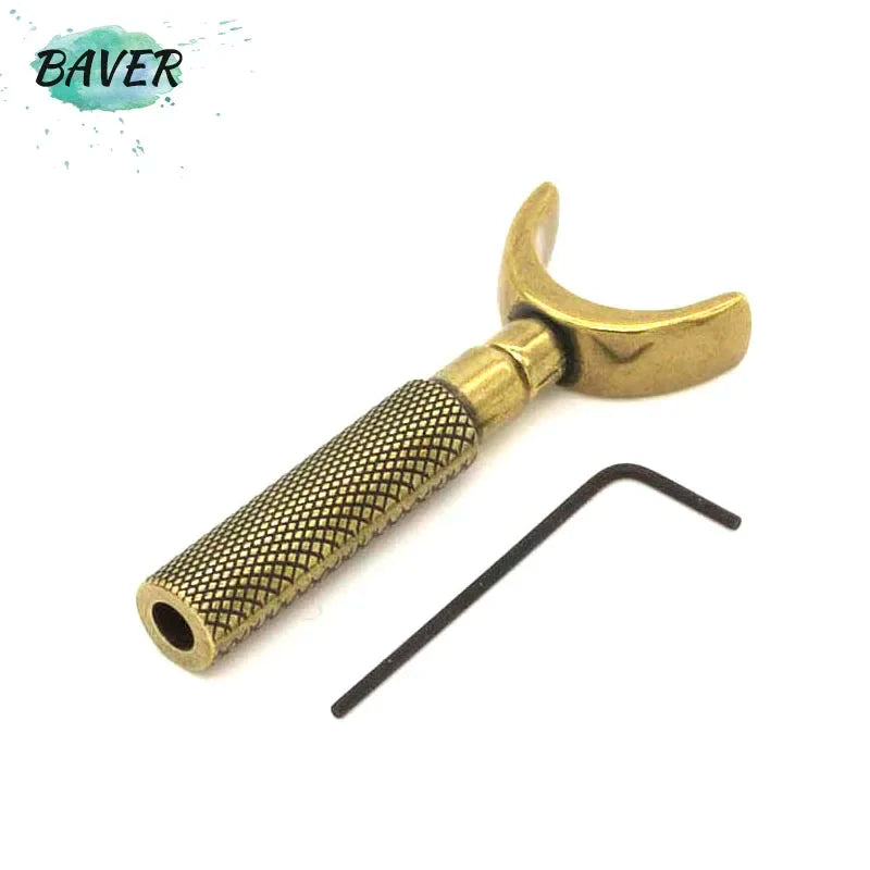 Liga dupla Bearing escultura faca, faca giratória, Retro Bronze Color Tool, DIY Craft