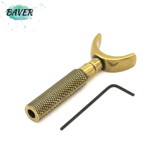 Liga dupla Bearing escultura faca, faca giratória, Retro Bronze Color Tool, DIY Craft