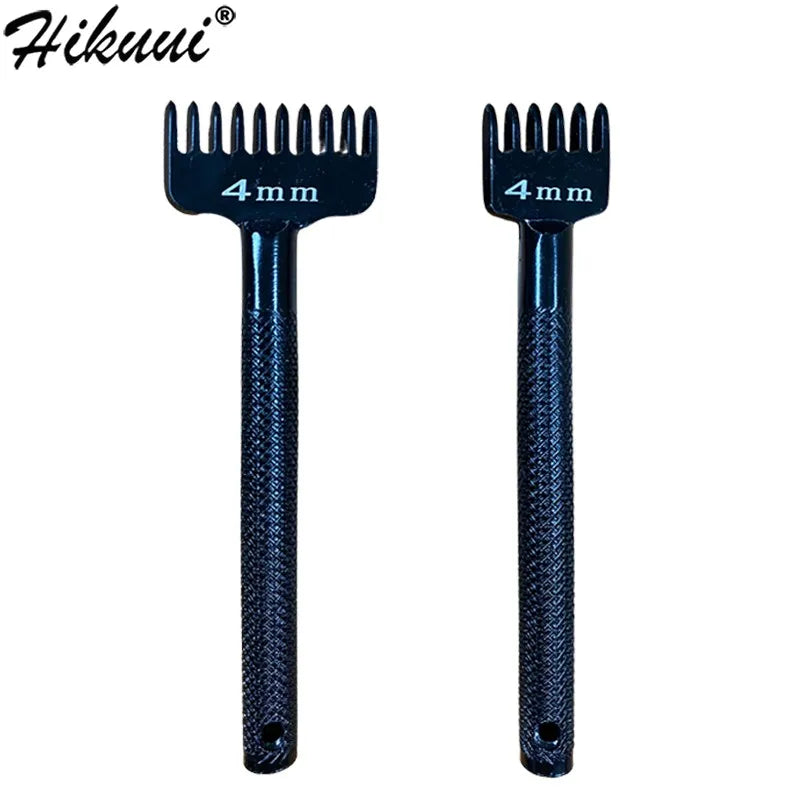 1Pc หนัง Chop Hole Punch Lacing เย็บ Perforate เครื่องมือ Rhombus เฉียง Chisel DIY เครื่องมือเจาะรู4มม