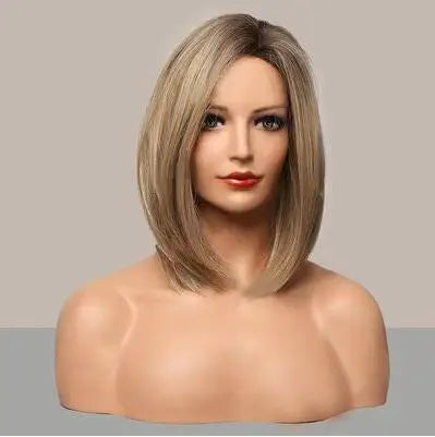 Female Realistic Head Mannequin with Shoulder, No Wig Display Model, Dark Brown and Beige Colors,for Hat Glasses, E185, 20Style