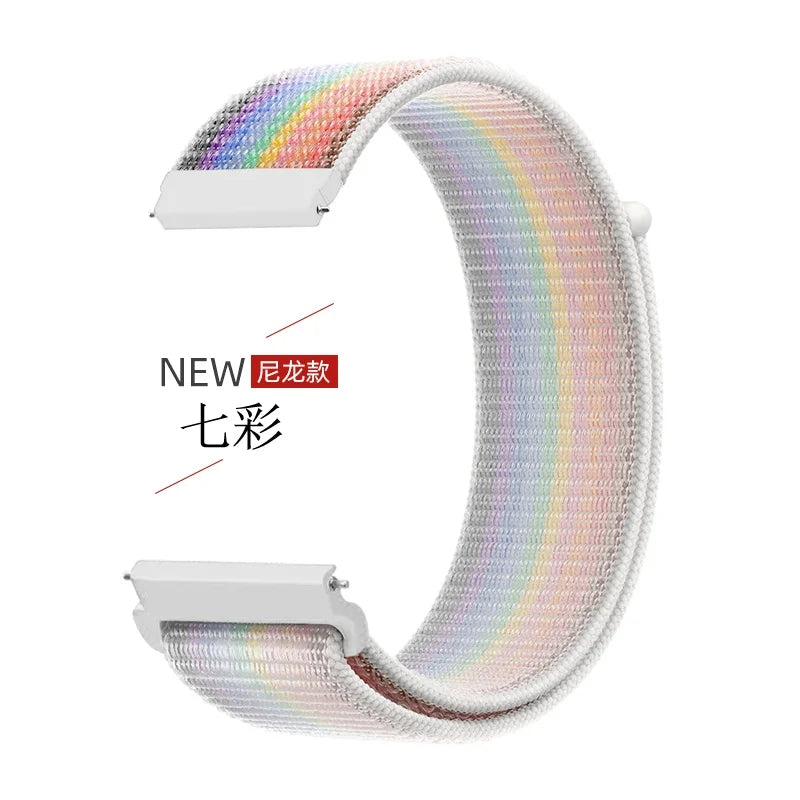 22mm Nylon Loop Strap for Zeblaze Vibe 7 Lite Pro Smartwatch Replacment Bracelet Sport Watchband Correa for Zeblaze Vibe 7 Band