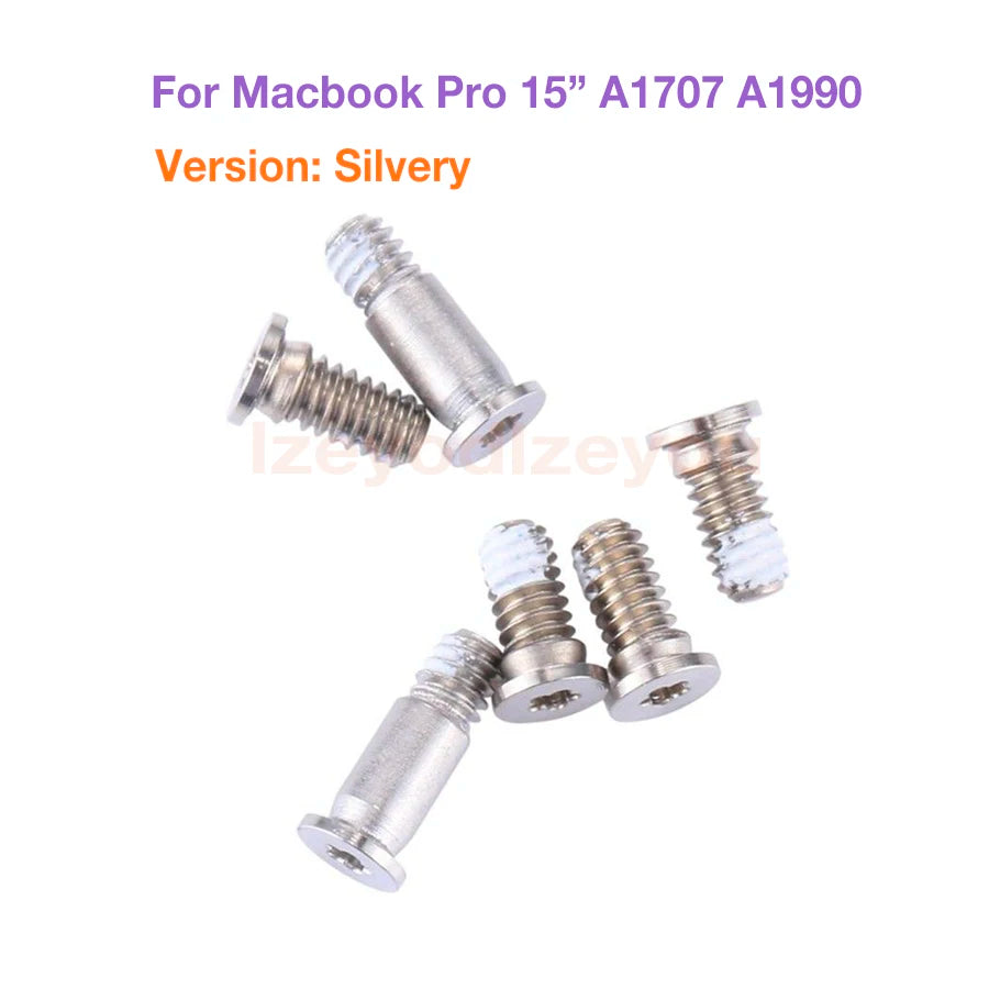 NEW Bottom Screws For Apple MacBook Pro A1706 A1989 A1707 A1990 A1708 A2159 Bottom Case Cover Notebook Retina Screws Set 6PCS