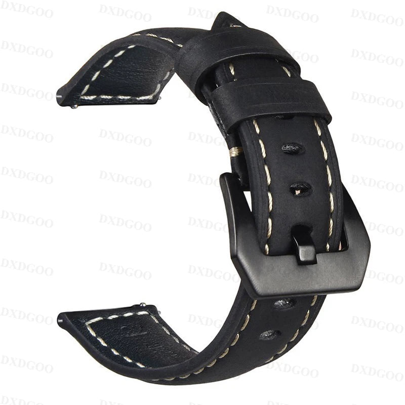 20mm 22mm Quick Release Leather Straps for Zeblaze Beyond 2 Quality Genuine Retro Genuine Leather Watchband Accessories