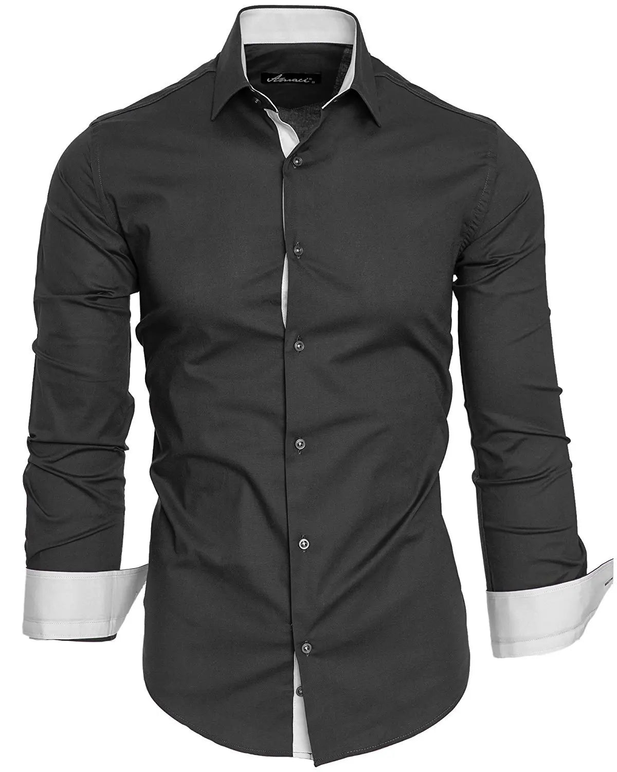 Men's Shirt Business Casual Slim Fit Formal Long-sleeved Shirt Male Classic Shirts Wedding Party Tops Blouse Camisa Masculina
