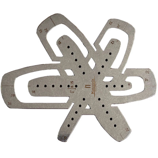 Nattools square belt tail ruler belt rounded template handmade DIY leather making tool