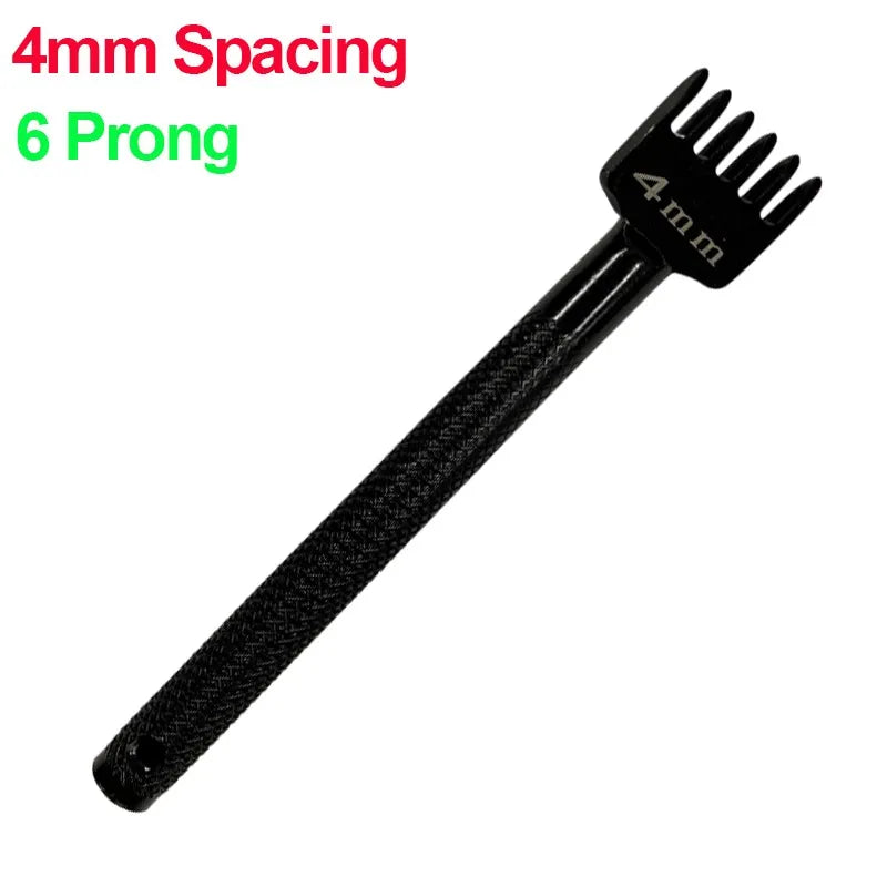 1Pc หนัง Chop Hole Punch Lacing เย็บ Perforate เครื่องมือ Rhombus เฉียง Chisel DIY เครื่องมือเจาะรู4มม