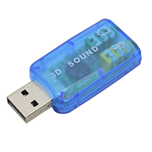TISHRIC USB Sound Card 5.1 Channel Virtual Spdif CD Audio Card Adapter Microphone Earphone Interface For Mac/Window/Compter