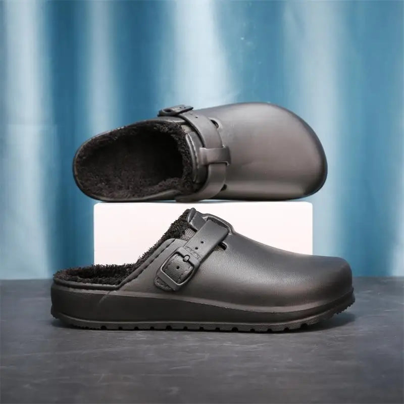 Men Cotton Slippers Winter Warm Slippers Women Home Cotton Shoes Size 36-45