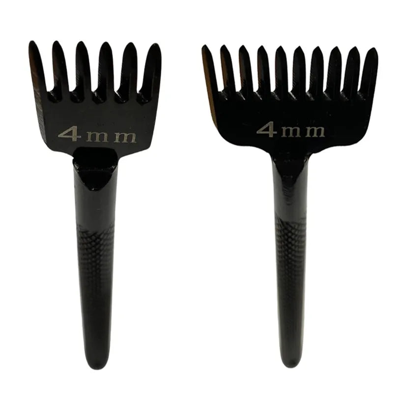 1Pc หนัง Chop Hole Punch Lacing เย็บ Perforate เครื่องมือ Rhombus เฉียง Chisel DIY เครื่องมือเจาะรู4มม