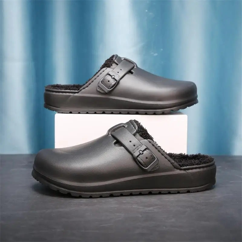 Men Cotton Slippers Winter Warm Slippers Women Home Cotton Shoes Size 36-45