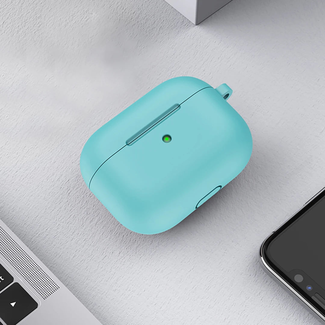 Casos de silicone macio para apple airpods 4 bluetooth sem fio fone de ouvido capa para airpods 4 cor doce ultra-fino capa protetora