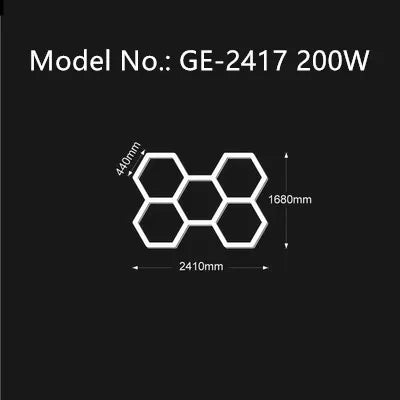 3 Years Warranty Honeycomb Led Light Garage Light Hexagon Led lamp Led Tube Ceiling Lighting For Auto Car Body Repair Workshop