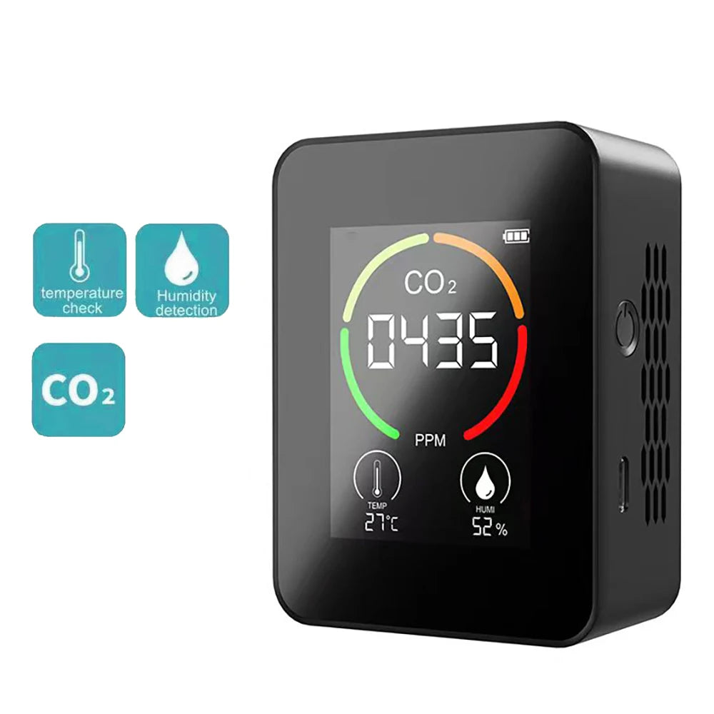 Air Monitor CO2 Carbon Dioxide Detector 3 in 1 Greenhouse Warehouse  Quality Temperature Humidity  Fast Measurement