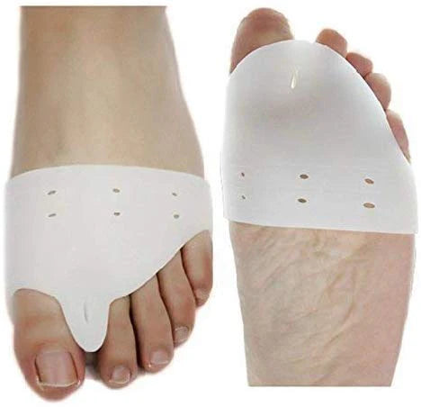Silicone Gel Heel Pad Socks Pain Relief For Men and Women || Silicone Foot Fingers Toe Separator Thumb Valgus Protector Guards Pads Socks Feet Care